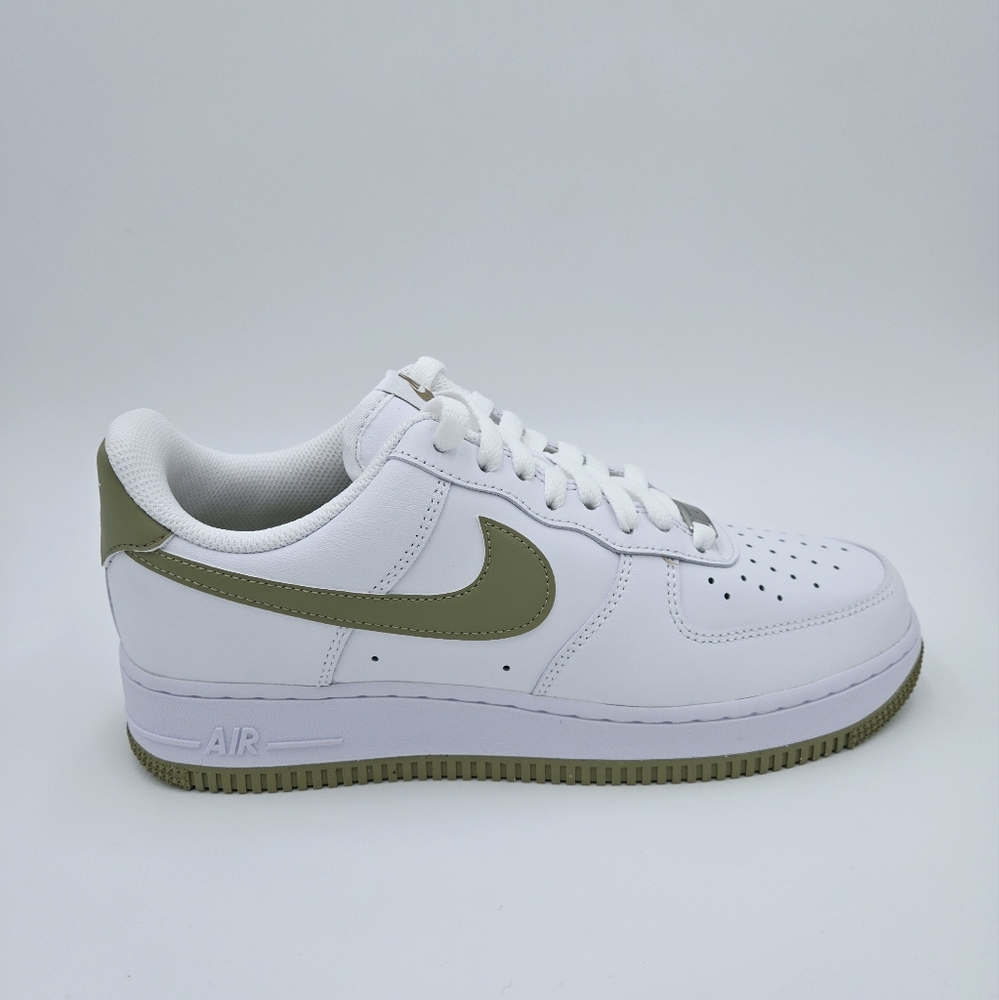 Nike AIR FORCE 1 '07 White/Neutral Olive Men's Shoes  FJ4146-110 #C5